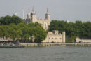 The Tower of London from south of the river Thames
